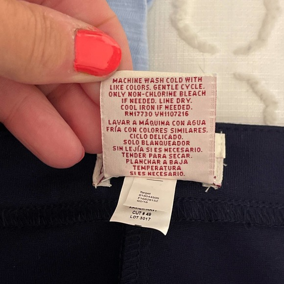 Merona Navy Blue Side Zip Stretch Dress Pants Size 12 Pre-owned - Picture 4 of 8